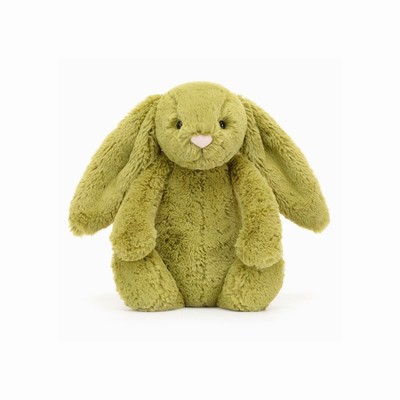 Jellycat Bashful Moss Bunnies USA | 80593PFMY